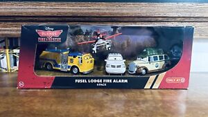 Disney Planes Fire & Rescue FUSEL LODGE FIRE ALARM Exclusive 4-Pack Gift Set New