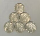 New ListingLot of Six 1882-O Morgan Silver Dollars, 90% Silver, Almost Uncirculated