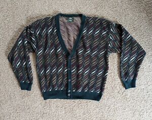Vintage Jantzen Cardigan Sweater Dad Grandpa Knit Mens Size XL Used Blemish USA