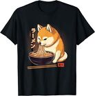 Kawaii Shiba Inu Eating Ramen - Dog Lover Gift T-Shirt