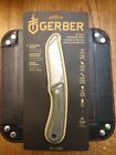 Spine Gerber FIXED BLADE KNIFE 7CR17MOV S.S.Blade GRN Sheath & Rubber Handle
