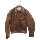 Aero leather 34 Size Horse Hide Leather jacket Brown Single Riders