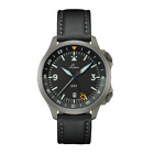 Laco Frankfurt GMT Schwarz Stainless Steel 43.0mm Automatic Wristwatch Made in G