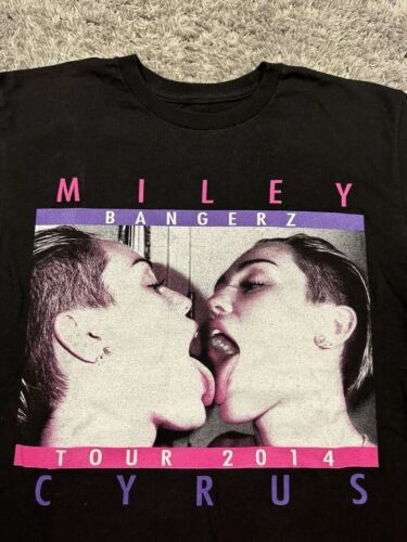Miley Cyrus Bangerz Tour 2014 Concert T-Shirt Unisex Tee S-4XL VN1846