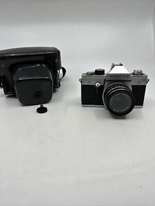 Praktica L 35mm SLR Camera w/ Domiplan 50mm f2.8 Lens CASE Pentacon East Germany