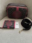 Coach Dempsey Camera Bag in Signature Jacquard With Stripe and Patch bundle