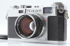 Black Dial [ Near Mint ] Nikon S2 Film Camera Nikkor S 5cm 50mm F1.4 From JAPAN