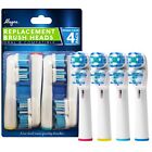 Brush Heads with OralB Braun- Best Double Clean, Pack of 4 Toothbrush Heads