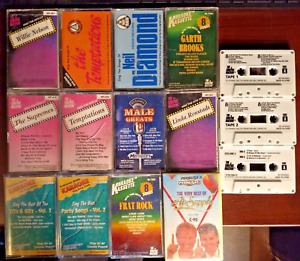 New ListingLot of 15 Karaoke Cassette Tapes The Singing Machine Brooks Temptations Diamond