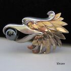 VTG SIGNED MB BOUCHER STERLING EAGLE BIRD PATRIOTIC WWII SWEETHEART BROOCH PIN