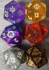 MTG Oversized D20 Spindown Life Counter Dice Magic the Gathering Lot of 6