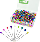 New Listing600PCS Sewing Pins Straight Pin for Fabric, Pearlized Ball Head Quilting Pins