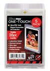 Ultra Pro 35PT UV ONE-TOUCH Magnetic Trading Card Holder- 5 Pack- BRAND NEW