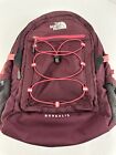 North Face Borealis Backpack Burgundy Pink Accent Laptop Sleeve Pockets