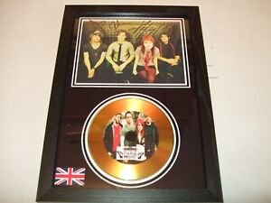 PARAMORE  LIMITED EDITION SIGNED   AUTOGRAPH   FRAMED A4