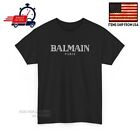 SALE!!_Balmain Paris Logo Unisex Short Sleeve Printed T-Shirt Fanmade Size S-5XL