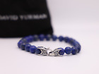 David Yurman 8mm Spiritual Beads Bracelet Sterling Silver w/ Lapis Lazuli 8.5