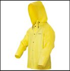 New MCR Safety Rain Jacket with Detachable Hood - Yellow - Size Large