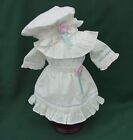 RETIRED CREAM RUFFLED LAWN PARTY DRESS + HAT REPRO for AMERICAN GIRL SAMANTHA