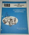 Ford 165 Lawn & Garden Tractor Operators Owners Maintenance Manual ORIGINAL!