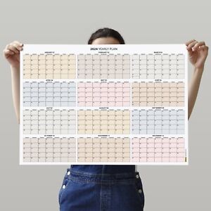 2024 Wall Calendar, SUNDAY Start, Wall Planner, 2024 Year Planner, 35x50cm
