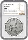 2023 South Africa 1oz Silver Krugerrand NGC MS70 Brown Label