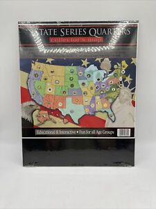 State Series Quarters Collector’s Map Board 1999-2008 New Unopened Color  13”16”