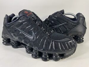 Nike Shox TL Triple Black Metallic Hematite Mens Size 9.5 AV3595-002 Sneaker