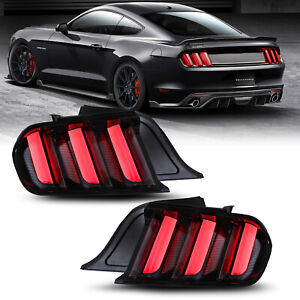 For Ford Mustang 2015-2021 LED Sequential 16-20 Shelby GT350 Tail Lights Lamp