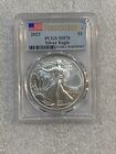 2023 Silver Eagle Coin PCGS MS70 ~~ FIRST STRIKE FLAG LABEL ~~ (367)