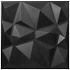 VEVOR 3D PVC Wall 13 Panels Diamond Design Tiles Black Decorative WaterProof