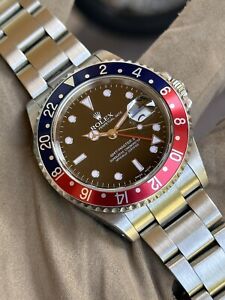 2001 Rolex GMT-Master 2 Pepsi Blue Red Steel 16710 Watch Box Papers Vintage