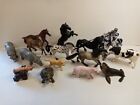 Lot Of 15 Schleich Breyer Papo Animals Horses Dog Zoo Cow mixed variety retired