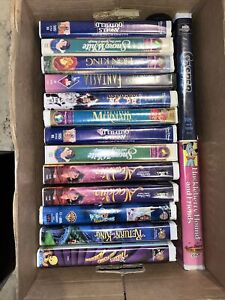 LOT OF 15 WALT Disney Black Diamond VHS VIDEO TAPES MOVIES CLASSICS