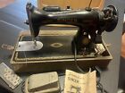 1955 Vintage Singer Model 15-91 Sewing Machine w/Case Tested -Instructions-Light