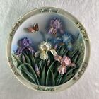 THE IRIS GARDEN Plate Lena Liu's Beautiful Gardens #1 3D Sculptural Butterfly