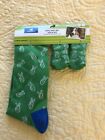 TOP PAW DOG AND ME SOCK SET XS/S DOG 1 SIZE ME GREEN PEACE NEW WITH TAGS
