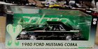 GREENLIGHT 1/18 SCALE 1980 FORD MUSTANG COBRA BLACK GREEN EXCLUSIVE DIECAST CAR