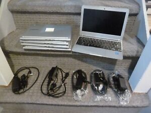 Lot of 5 Samsung Laptops Chromebook XE303C12 with chargers FOR PARTS PLEASE READ