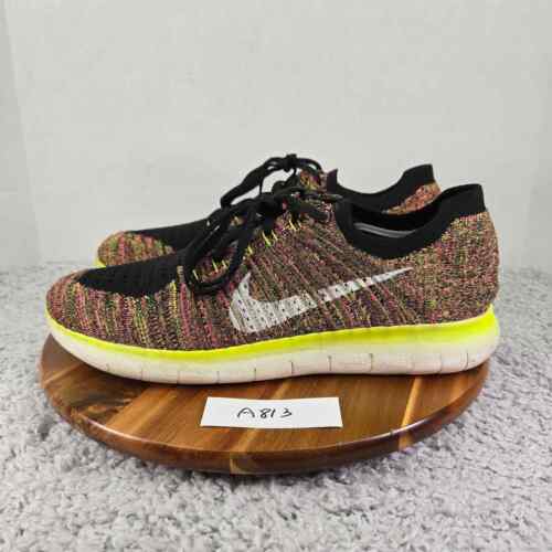 Nike Free Run Flyknit Unlimited Olympic Multi Athletic Shoes Mens 13 843430-999