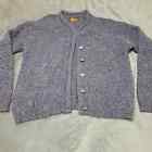 ALPS Cardigan Fine Women Apparel XL Sweater Purple Long Sleeve Button Front Wool