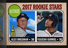 2017 Topps Heritage #113 Alex Bregman Yulieski Gurriel Houston Rookie Stars