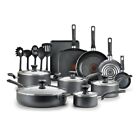 New ListingT-fal Easy Care, 20 Piece Non-Stick Pots and Pans Cookware Set, Grey