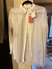 CAbi New NWT $109 Size S Vacation Shirt blouse #5057 White Love Carol Cotton