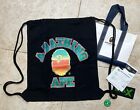 AUTHENTIC  A Bathing Ape Glitter College Logo Knapsack One Size