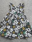 Hanna Anderson Dress Girl Size 6-7 Floral Sleeveless Flower Dress