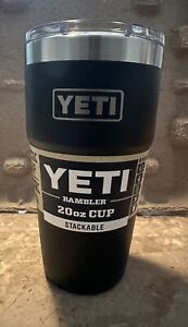 YETI Rambler 20 oz STACKABLE  with MAGSLIDER lid Black New