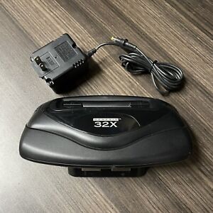 SEGA Genesis 32X Console Attachment + Power Supply -- Tested + Working