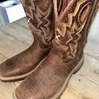 Twisted X Men's 11D Tan Western Leather Square Toe Cowboy Work Boot, Steel Toe