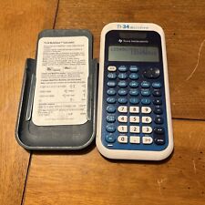 Texas Instruments TI-34 MultiView Scientific Calculator w/ Cover & Shortcut Book